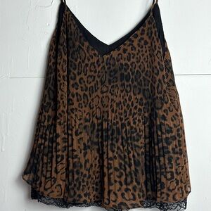 Zara Cheetah Lace Top